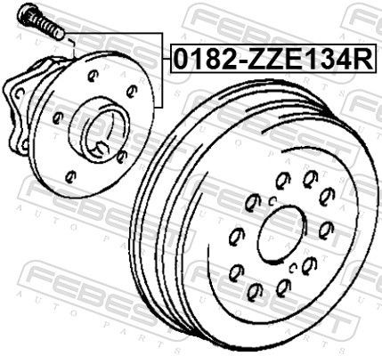 FEBEST Wheel Hub 0182-ZZE134R