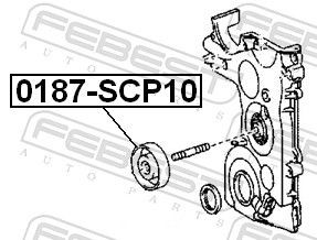 0187SCP10 Tensioner pulley, v-ribbed belt FEBEST 0187-SCP10 review and test