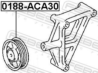 0188ACA30 Deflection / Guide Pulley, v-ribbed belt FEBEST 0188-ACA30 review and test