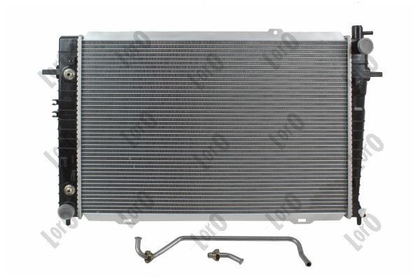 ABAKUS 019-017-0019-B Engine radiator Aluminium, 640 x 458 x 16 mm, Automatic Transmission, Brazed cooling fins