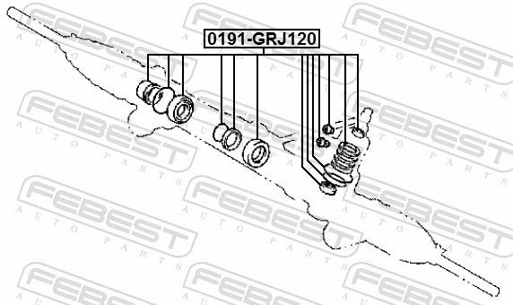 FEBEST Repair Kit, steering gear 0191-GRJ120