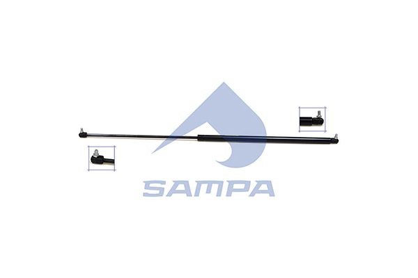 SAMPA 020.227 Gas Spring, air deflector 81.74821.0048