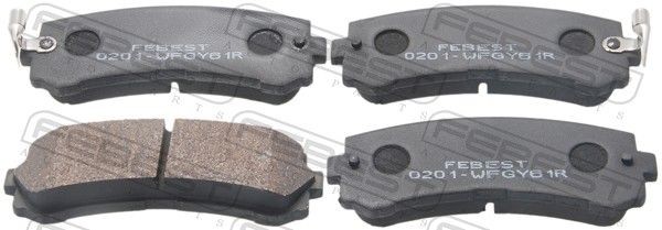 FEBEST 0201-WFGY61R Brake pad set D4060-VS21A