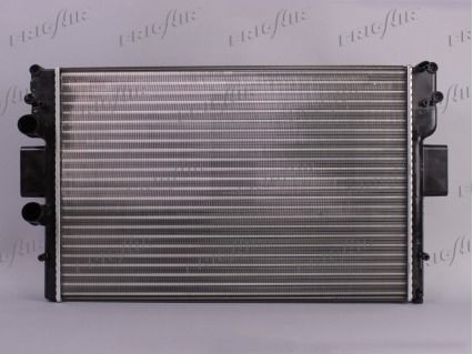 FRIGAIR 0204.9025 Engine radiator Aluminium, 645 x 455 x 38 mm, Mechanically jointed cooling fins