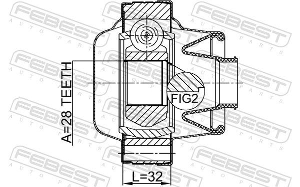 0211S51SHA Drive shaft coupler FEBEST 0211-S51SHA review and test