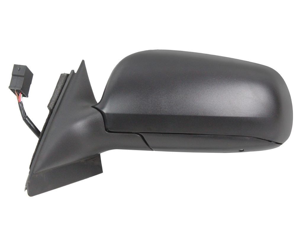 0214M03 ABAKUS Side mirror AUDI Left, grey, primed, Electric, Aspherical, Blue-tinted, Heatable, for left-hand drive vehicles