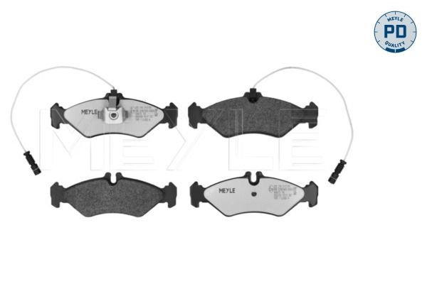 MEYLE 025 216 2117/PD Brake pad set MEYLE-PD Quality, Rear Axle, incl. wear warning contact, with anti-squeak plate