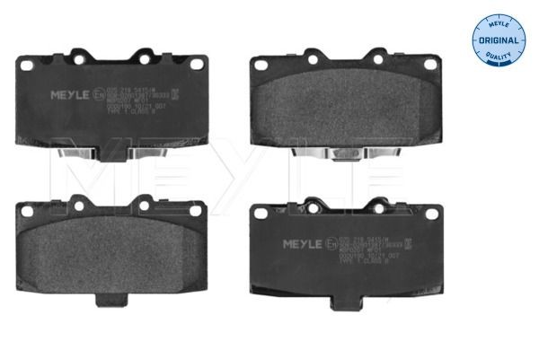 MEYLE 025 218 5415/W Brake pad set ORIGINAL Quality, Front Axle, with acoustic wear warning, with anti-squeak plate