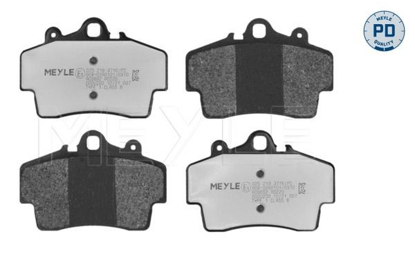 MEYLE 025 219 3716/PD Brake pad set MEYLE-PD Quality, Front Axle, prepared for wear indicator, with anti-squeak plate
