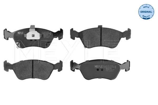 MEYLE 025 219 7617/W Brake pad set ORIGINAL Quality, Front Axle, with acoustic wear warning, with anti-squeak plate