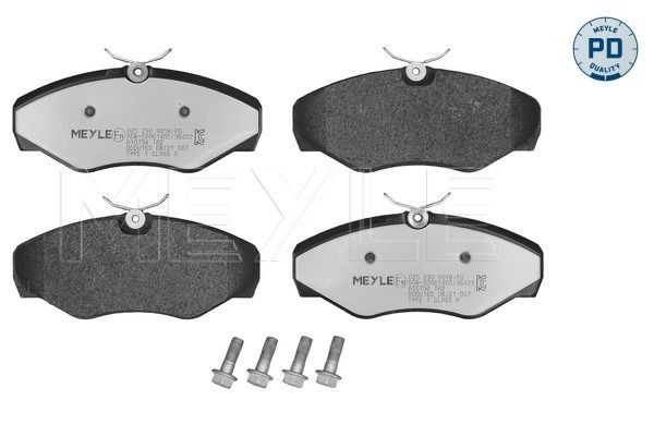23099 MEYLE MEYLE-PD Quality, Front Axle, not prepared for wear indicator, with anti-squeak plate Height: 62,4mm, Width: 144,9mm, Thickness: 17,7mm Brake pads 025 230 9918/PD buy