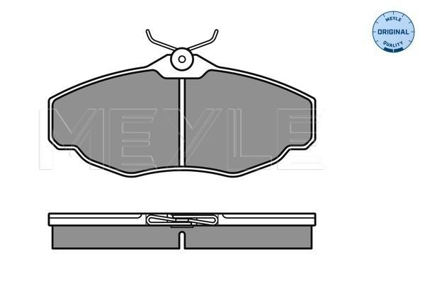 MEYLE 025 234 5219 Brake pad set ORIGINAL Quality, Front Axle, excl. wear warning contact, with anti-squeak plate