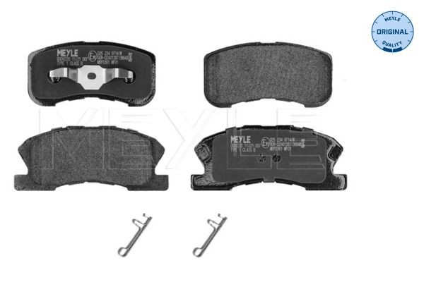MEYLE 025 234 9714/W Brake pad set ORIGINAL Quality, Front Axle, with acoustic wear warning, with anti-squeak plate