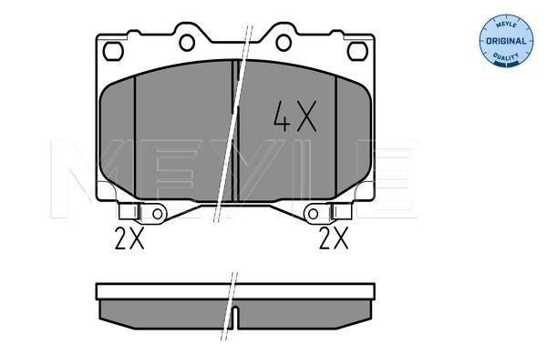 MEYLE Brake pad kit 025 235 2415/W
