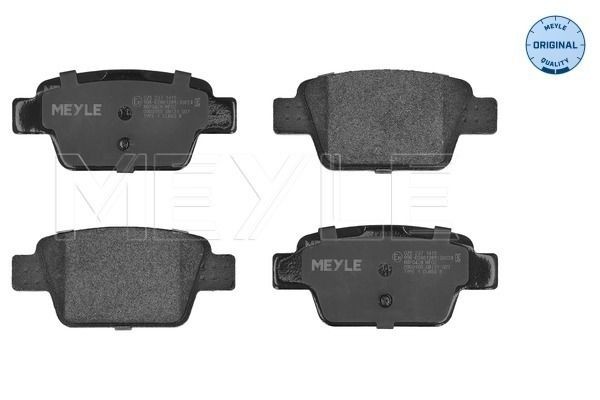 23714 MEYLE ORIGINAL Quality, Rear Axle, incl. wear warning contact, with anti-squeak plate Height: 42,9mm, Width: 94,8mm, Thickness: 15,5mm Brake pads 025 237 1415 buy
