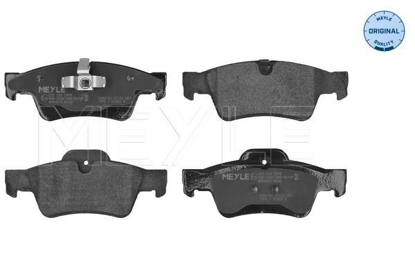 MEYLE 025 239 2318 Brake pad set ORIGINAL Quality, Rear Axle, prepared for wear indicator, with anti-squeak plate