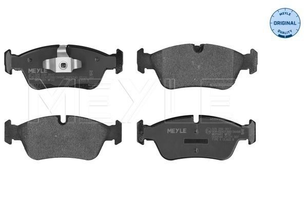 23999 MEYLE ORIGINAL Quality, Front Axle, prepared for wear indicator, with anti-squeak plate Height: 57,6mm, Width 1: 150,2mm, Width 2 [mm]: 149,3mm, Thickness: 17,5mm Brake pads 025 239 3517 buy