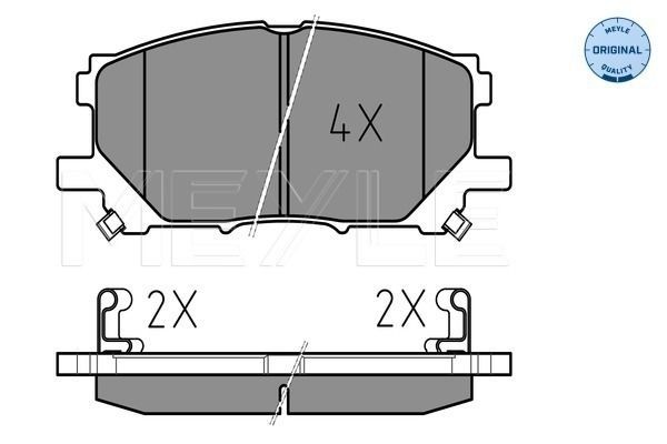 MEYLE Brake pad kit 025 239 8916 for LEXUS RX, GS, RC