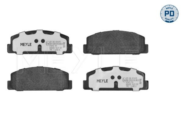 24045 MEYLE MEYLE-PD Quality, Rear Axle, excl. wear warning contact, with anti-squeak plate Height: 39,6mm, Width: 107,8mm, Thickness: 13mm Brake pads 025 240 4514/PD buy