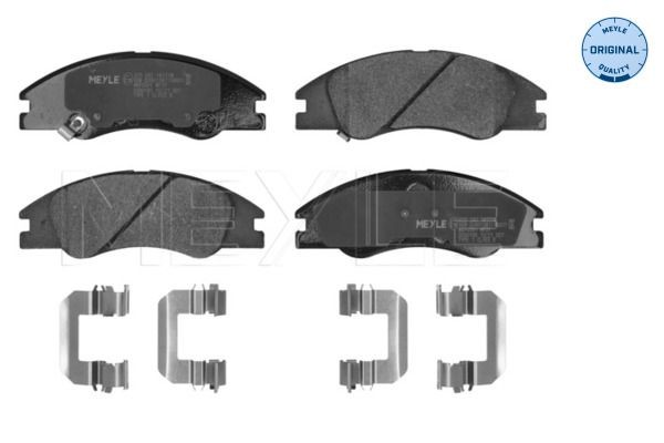 Original 025 242 1817/W MEYLE Set of brake pads KIA