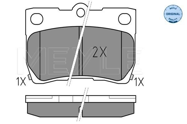 MEYLE Brake pad kit 025 243 2315/W for LEXUS GS, IS