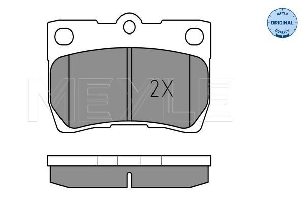 0252432315W Disc brake pads MEYLE MBP0571 review and test