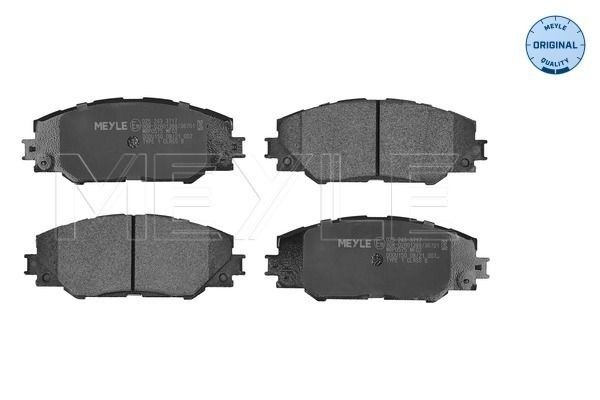 0252433717 Set of brake pads 0252433717 MEYLE ORIGINAL Quality, Front Axle, excl. wear warning contact, with anti-squeak plate
