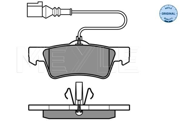 MEYLE Brake pad kit 025 243 6719/W for VW MULTIVAN, TRANSPORTER