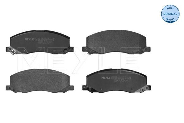 MEYLE 025 244 1817/W Brake pad set ORIGINAL Quality, Front Axle, with acoustic wear warning, with anti-squeak plate