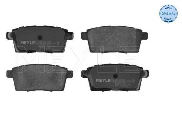 025 245 4517 MEYLE Brake pad set MAZDA ORIGINAL Quality, Rear Axle, not prepared for wear indicator, with anti-squeak plate