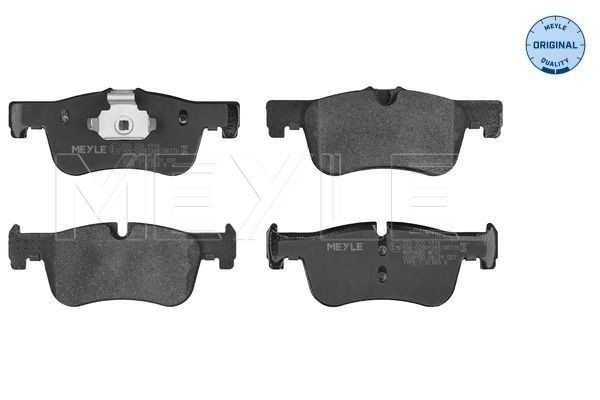 MEYLE 025 250 1418 Brake pad set ORIGINAL Quality, Front Axle, prepared for wear indicator, with anti-squeak plate