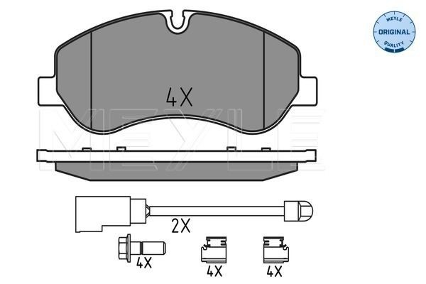 MEYLE Brake pad kit 025 256 0217 for FORD Tourneo Custom, TRANSIT Custom, TRANSIT