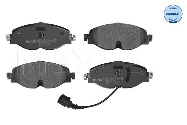 MEYLE 025 256 8320 Brake pad set ORIGINAL Quality, Front Axle, incl. wear warning contact