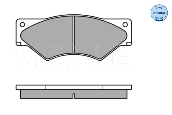 29001 MEYLE ORIGINAL Quality, Front Axle, incl. wear warning contact, with anti-squeak plate Height: 69,1mm, Width: 174,3mm, Thickness: 20mm Brake pads 025 291 0720/W buy