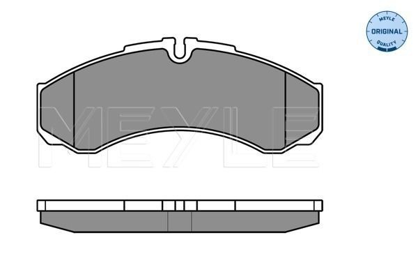 29121 MEYLE ORIGINAL Quality, Front Axle, prepared for wear indicator, with anti-squeak plate Height: 66,5mm, Width: 164,5mm, Thickness: 18,3mm Brake pads 025 291 2117 buy