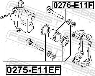 0276E11F Piston, brake caliper FEBEST 0276-E11F review and test