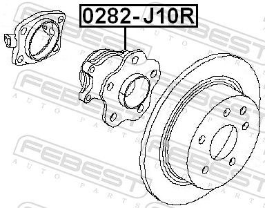 0282J10R Wheel hub bearing kit FEBEST 0282-J10R review and test