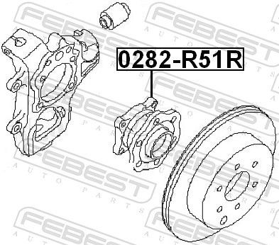 0282R51R Wheel hub bearing kit FEBEST 0282-R51R review and test