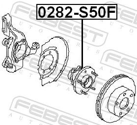 0282S50F Wheel hub bearing kit FEBEST 0282-S50F review and test
