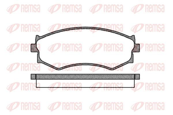 21526 KAWE Front Axle Height: 54,6mm, Thickness: 16,8mm Brake pads 0287 00 buy