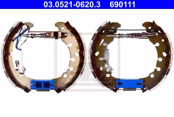 690111 ATE Original TopKit 03052106203 Drum brake kit Fiat Panda 312 1.3 D Multijet 95 hp Diesel 2020 price