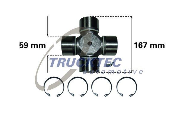 TRUCKTEC AUTOMOTIVE 03.34.012 Hardyscheibe für IVECO TurboStar LKW in Original Qualität