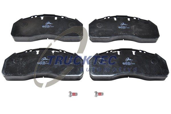TRUCKTEC AUTOMOTIVE 03.35.037 Brake pad set Rear Axle, Front Axle, excl. wear warning contact