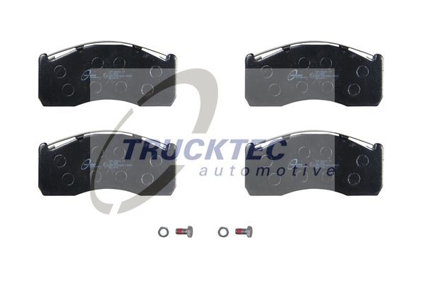 TRUCKTEC AUTOMOTIVE Hinterachse, nicht für Verschleißwarnanzeiger vorbereitet Bremsbeläge 03.35.039 kaufen