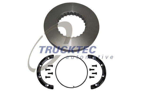 TRUCKTEC AUTOMOTIVE Rear Axle, Front Axle, 434x45mm, internally vented Ø: 434mm, Brake Disc Thickness: 45mm Brake rotor 03.35.045 buy