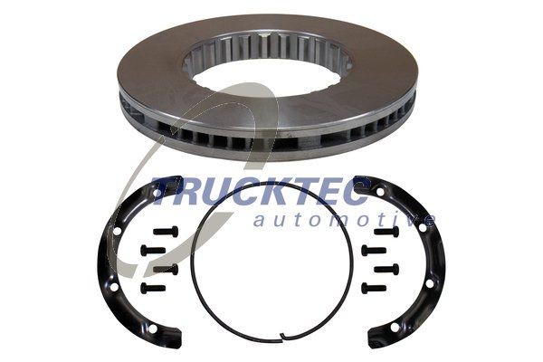 TRUCKTEC AUTOMOTIVE 03.35.046 Brake disc Rear Axle, Front Axle, 410x45mm, Vented