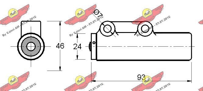 AUTOKIT Vibration Damper, timing belt 03.80487 for AUDI A4, A6, A8