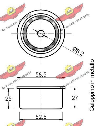 AUTOKIT Timing belt deflection pulley 03.80513