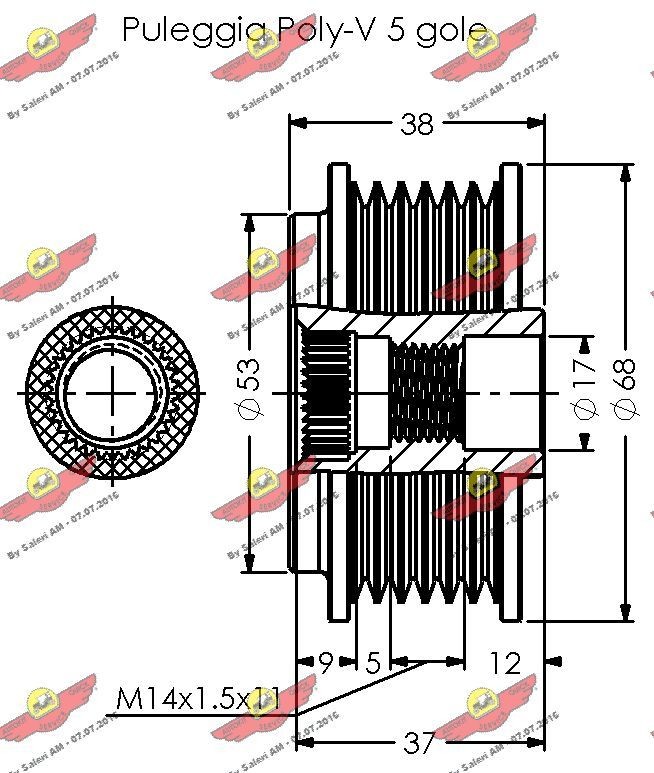 AUTOKIT Alternator Freewheel Clutch 03.81793