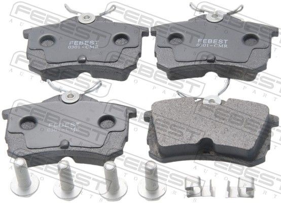 FEBEST 0301-CMR Brake discs and pads set 4254.17